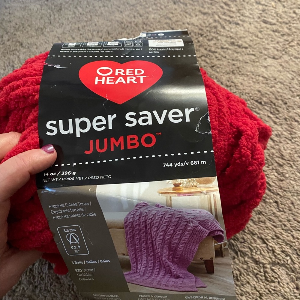 Red Heart Super Saver Jumbo Yarn